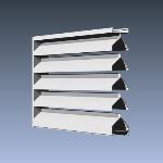 Industrial Louvers, Inc. - Model 436 Extruded Sightproof