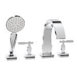 TOTO - Aimes® Deck-Mount Tub Filler Trim with Handshower