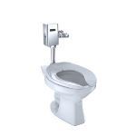 TOTO - Commercial Flushometer High Efficiency Toilet, 1.28 GPF, Elongated Bowl - CeFiONtect - CT705ENG