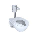 TOTO - Commercial Flushometer High Efficiency Toilet, 1.28 GPF, Elongated Bowl - CeFiONtect - CT708EG