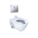 TOTO - Commercial Flushometer Ultra-High Efficiency Toilet, 1.0 GPF, Elongated Bowl - Back Spud-CeFiONtect