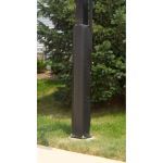 Douglas Industries, Inc. - Wraparound Pole Pad, Black, 6′ High X 18″ Wide X 2″ Thick w/Velcro Straps