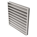 Reliable Architectural Louvers & Grilles - Automatic Exhaust Dual Combination Louver Damper:445RBED