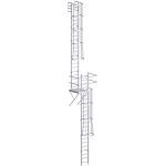 UPNOVR, Inc. - Roof Access Cage Ladder With Intermediate Landing Platform