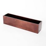 Planters Unlimited - Oil Rubbed Bronze Galvanized 2-in-1 Metal Window Box or Liner