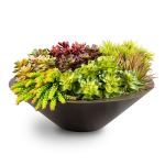 Planters Unlimited - Akio Fiberglass Low Bowl Planter