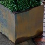 Planters Unlimited - ArmoreCoat Square Metal Coated Fiberglass Planter