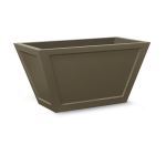 Planters Unlimited - Ashville Fiberglass Tapered Rectangular Planter