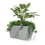 Planters Unlimited - Baxter Fiberglass Tapered Rectangular Planter