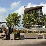 Planters Unlimited - Modern Fiberglass Planters with Forklift Knockouts