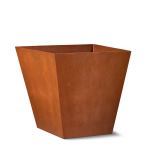 Planters Unlimited - Manhattan Corten Steel Tapered Square Planter