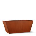 Planters Unlimited - Manhattan Corten Steel Tapered Rectangle Planter