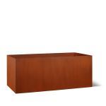 Planters Unlimited - Modern Corten Steel Rectangle Planter