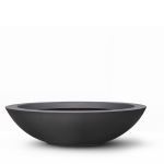 Planters Unlimited - Quick Ship Modern Fiberglass Low Bowl: 2 Weeks