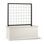 Planters Unlimited - Laguna Fiberglass Rectangle Planter with Trellis