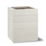 Planters Unlimited - Madera Square Fiberglass Trash Receptacle