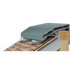 Metal-Era, LLC - Hi-Perf Ridge Vent Sloped Roof Meets Vertical Wall Version