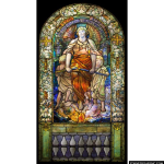 Stained Glass Inc. - Blessed are the Merciful Panel #2142 - Stained Glass Window Insert