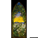 Stained Glass Inc. - Tiffany Wild Flowers Panel #2912 - Stained Glass Window Insert