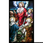 Stained Glass Inc. - Colorful Ascension Panel #2344 - Stained Glass Window Insert