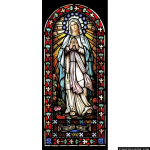 Stained Glass Inc. - The Madonna Panel #4792 - Stained Glass Window Insert