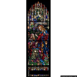 Stained Glass Inc. - Christ Heals the Blind Panel #4301 - Stained Glass Window Insert