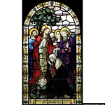 Stained Glass Inc. - Jesus Heals the Sick and the Deformed Panel #5464 - Stained Glass Window Insert
