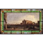Stained Glass Inc. - Stained Glass Paintings - View of San Giovanni Dei Battuti at Murano Panel #7498