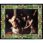 Stained Glass Inc. - Stained Glass Paintings - Christ at the Column Panel #7509