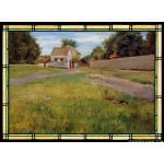 Stained Glass Inc. - Stained Glass Paintings - Brooklyn Landscape Panel #8396