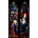 Stained Glass Inc. - Religious Stained Glass - Magi Presenting Gifts Panel #1331