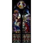 Stained Glass Inc. - Religious Stained Glass - Admiration of the Magi Panel #1852