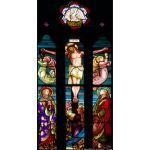 Stained Glass Inc. - Religious Stained Glass - The Price He Paid Panel #3227