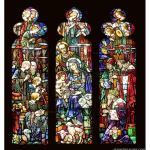 Stained Glass Inc. - Religious Stained Glass - The Gifts of the Magi and of the Shepherds Panel #12598