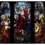 Stained Glass Inc. - Religious Stained Glass - Ascending Christ Panel #1168