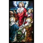 Stained Glass Inc. - Religious Stained Glass - Colorful Ascension Panel #2344