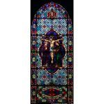 Stained Glass Inc. - Religious Stained Glass - Intricate Crucifixion Panel #1575