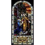 Stained Glass Inc. - Religious Stained Glass - Jesus Says Goodbye to His Mother Panel #5458