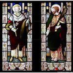 Stained Glass Inc. - Religious Stained Glass - St Edmund and St Thomas Panel #12300