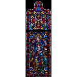 Stained Glass Inc. - Religious Stained Glass - Magi Worship Panel #1784