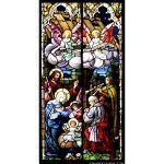 Stained Glass Inc. - Religious Stained Glass - The Glorious Birth Panel #2485