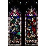 Stained Glass Inc. - Religious Stained Glass - The Birth of Christ Panel #5002