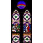 Stained Glass Inc. - Religious Stained Glass - Faith and Promises Panel #4590
