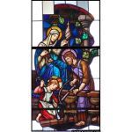 Stained Glass Inc. - Religious Stained Glass - Christ the Carpenter Panel #1605