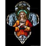 Stained Glass Inc. - Religious Stained Glass - Adoring Angel Panel #10055