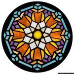 Stained Glass Inc. - Religious Stained Glass - Exploding Color Panel #5364