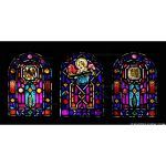 Stained Glass Inc. - Religious Stained Glass - The Eagle the Angel and the Law Panel #13523