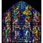 Stained Glass Inc. - Religious Stained Glass - Music of the Angels Panel #3370