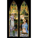 Stained Glass Inc. - Religious Stained Glass - Tiffany Annunciation Panel #3519