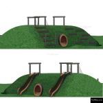 The 4 Kids - Tunnel Berm Slide